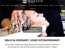 Tablet Screenshot of monacosalon.com